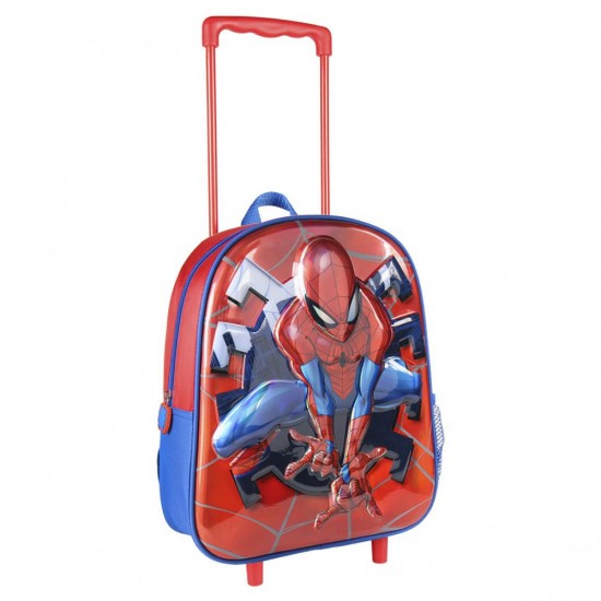 Spiderman 3D gurulós táska, metallic 31 cm